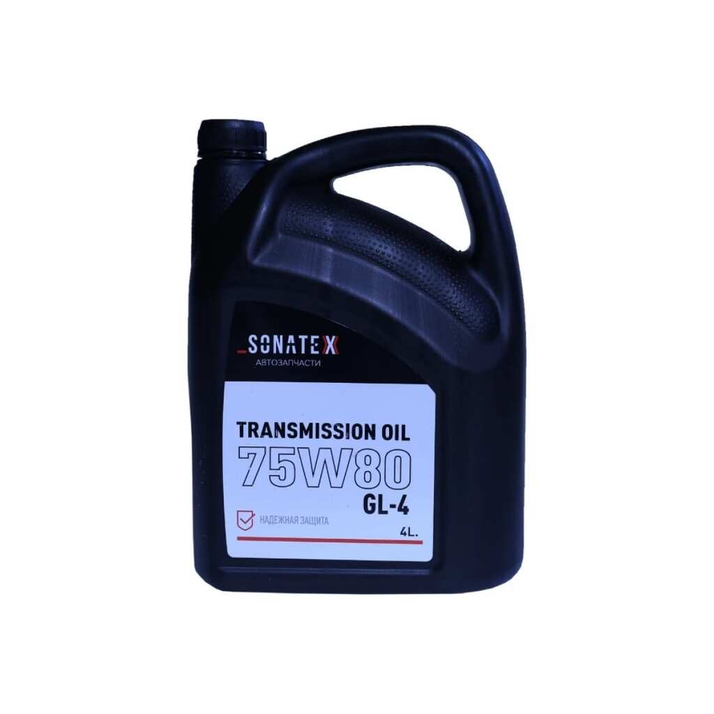 Масло трансмиссионное Sonatex 75W80 GL-4+ Renault Gearbox, 4 л 102716