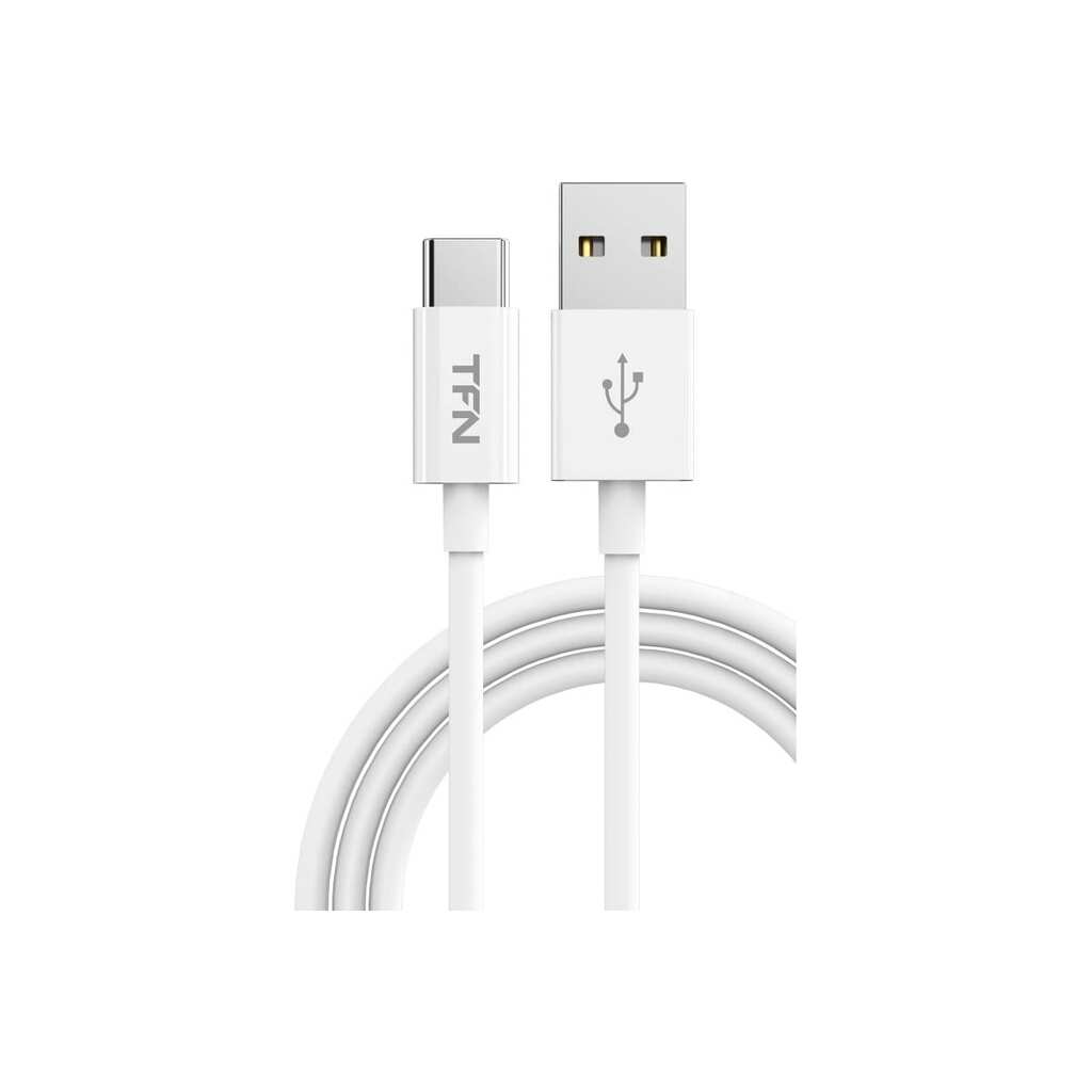 Дата-кабель USB-TypeC TFN 1м TPE, белый TFN-CUSBCUSB1MTPWH