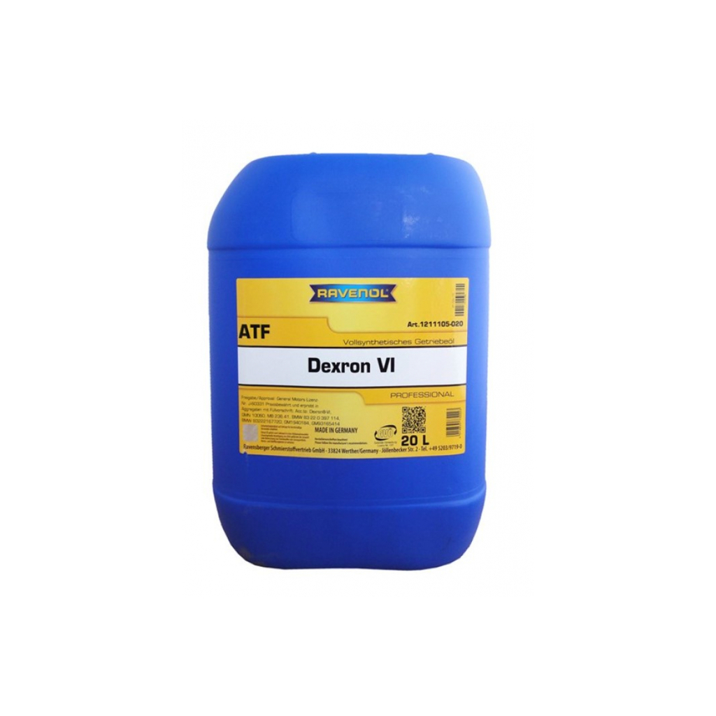 Масло трансмиссионное ATF Dexron VI ecobox 20 л RAVENOL 1211105-B20-01-888