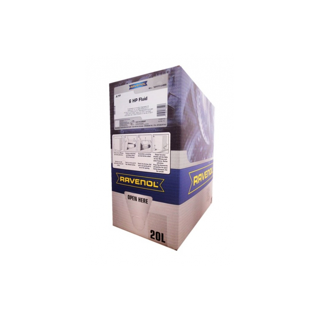 Масло трансмиссионное ATF 6 HP Fluid ecobox 20 л RAVENOL 1211112-B20-01-888