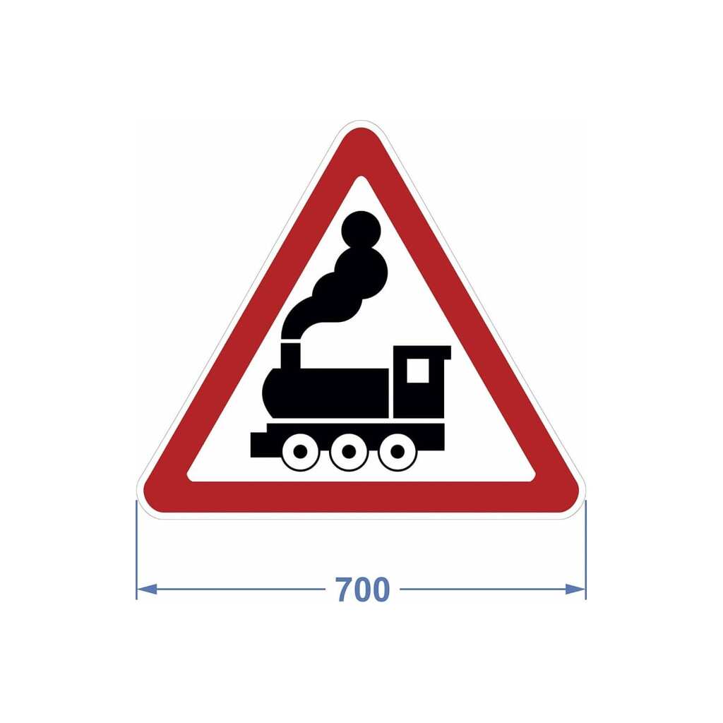Дорожный знак PALITRA TECHNOLOGY 1.2 "Железнодорожный переезд без шлагбаума" 120005-1-2-I