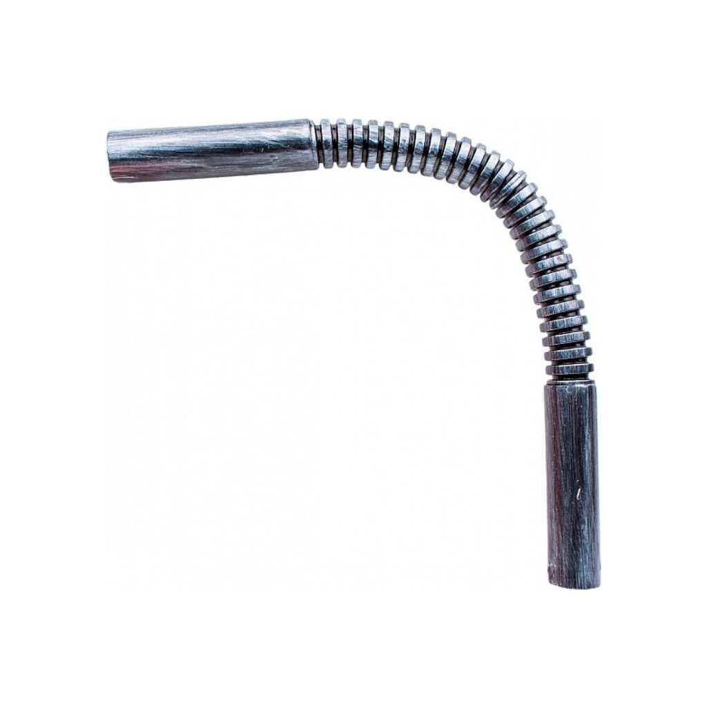 Соединительный угол Bironi плавный гофрированный для труб, пвх, цвет серебряный век BTU1-16-11-1