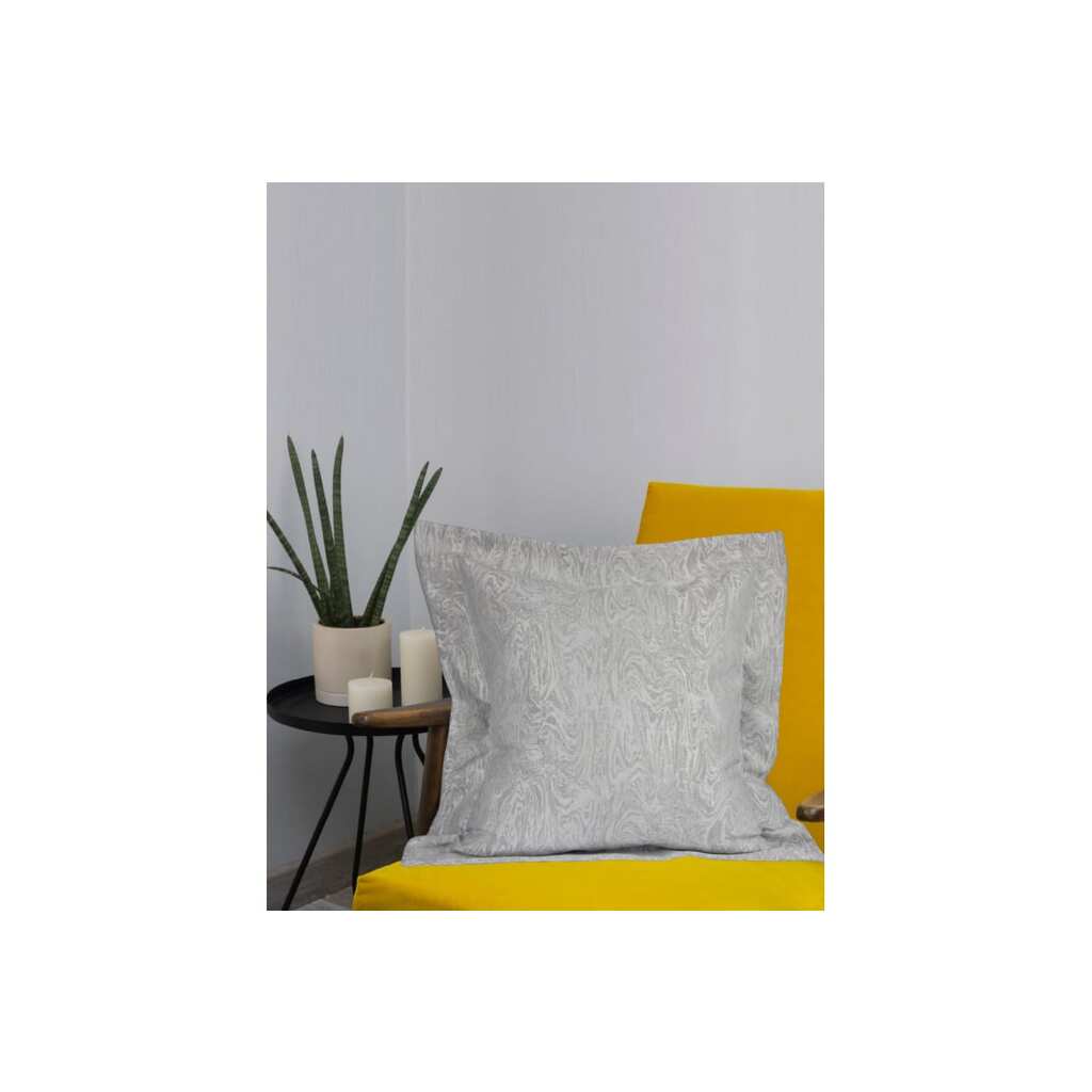 Декоративная подушка на молнии Kauffort Сабина, 50x50, нежно-серый 122017660