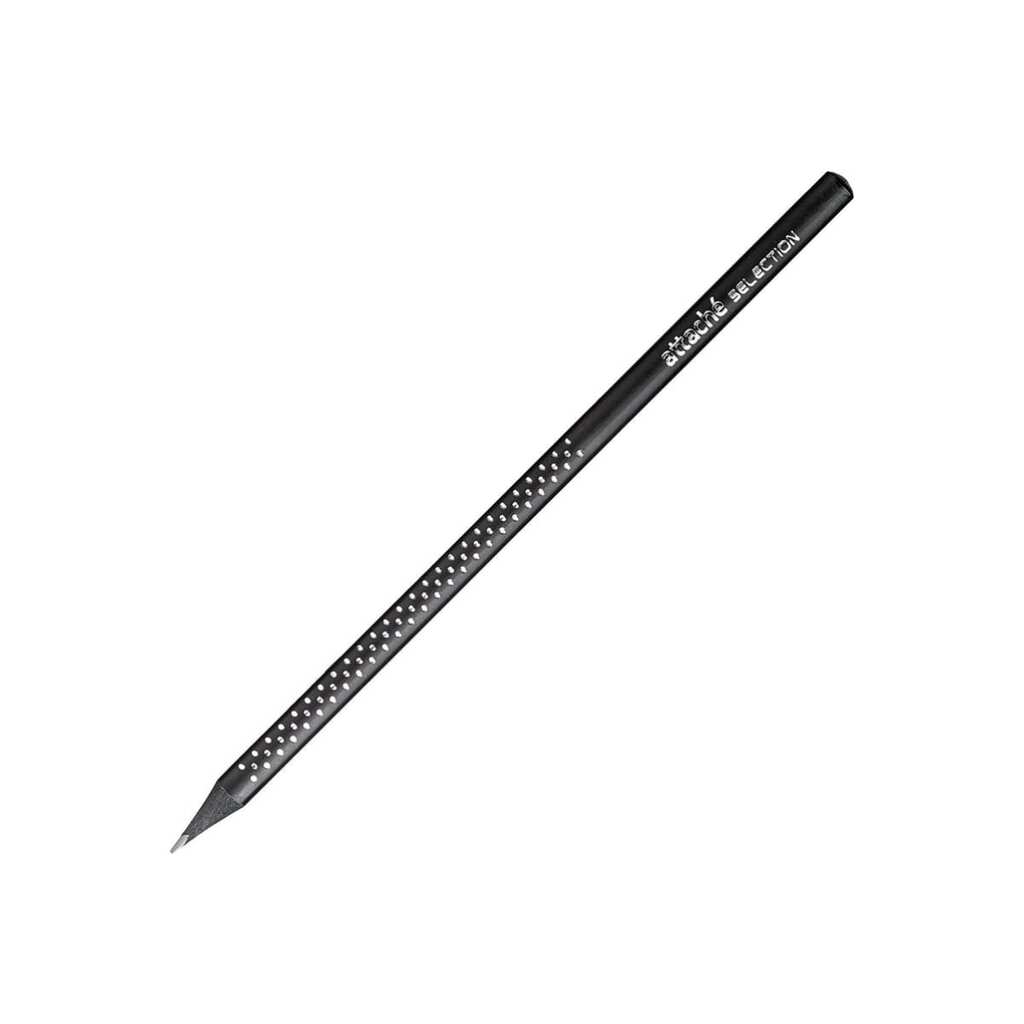 Чернографитный карандаш Attache Selection Prime НВ заточенный, черный корпус 1094734