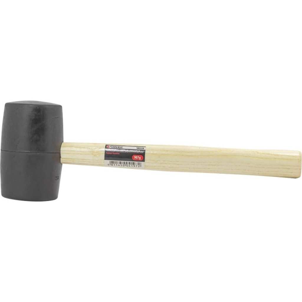 Резиновая киянка Forsage с деревянной ручкой, 907 г, Ø 70 мм F-1803320