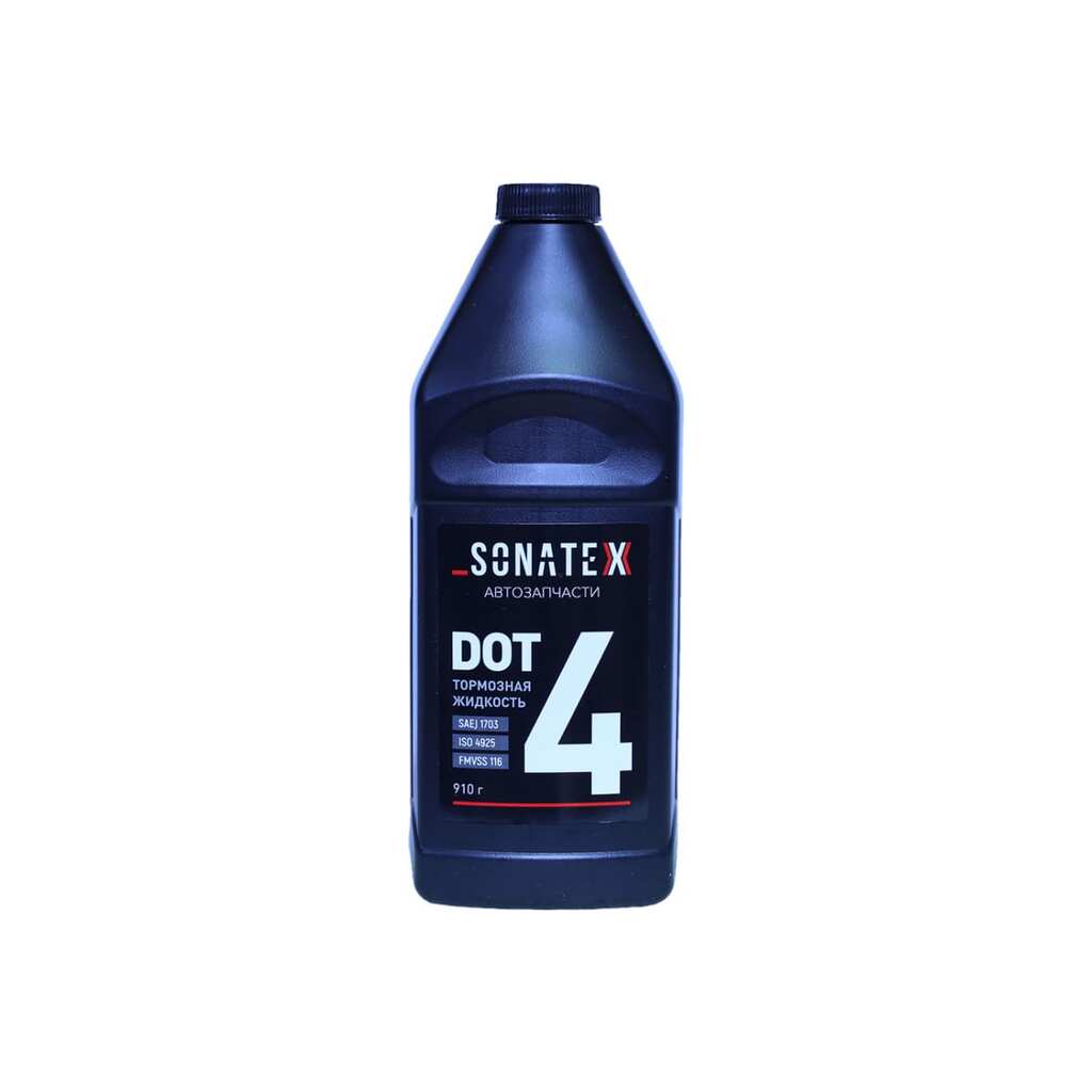Тормозная жидкость Sonatex DOT4, 0.910 г 102644