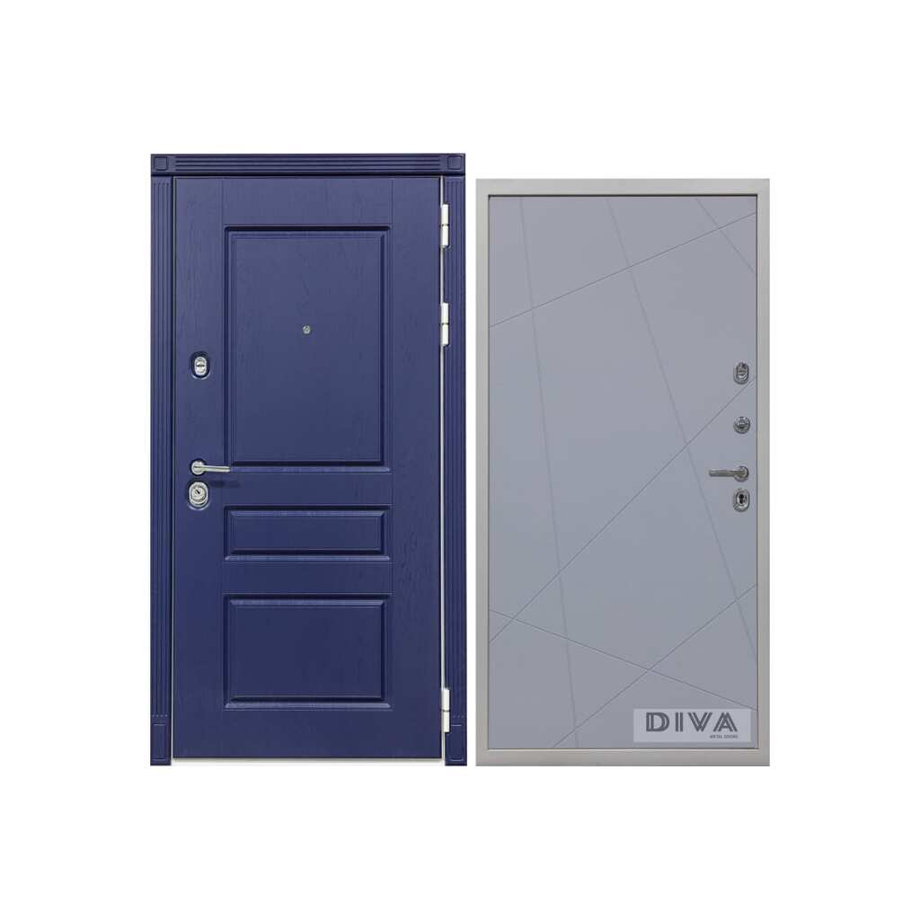 Дверь DIVA 45 2050x860 мм, правая, Роял синий - Д11 Силк Маус УТ-00075157