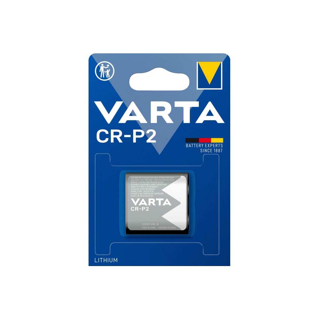 Батарейка Varta CR-P2 BL1 Lithium 6V (6204) (1/10/100) 06204301401