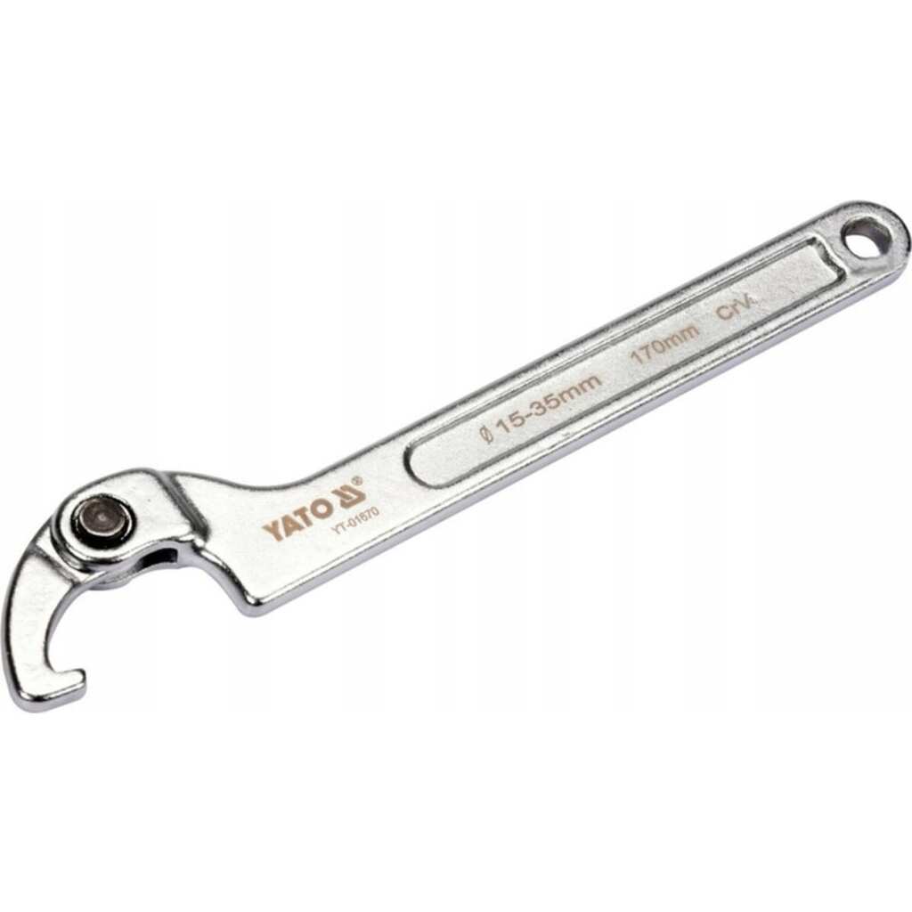 Сегментный шарнирный ключ YATO 15-35 мм, с крючком YT-01670