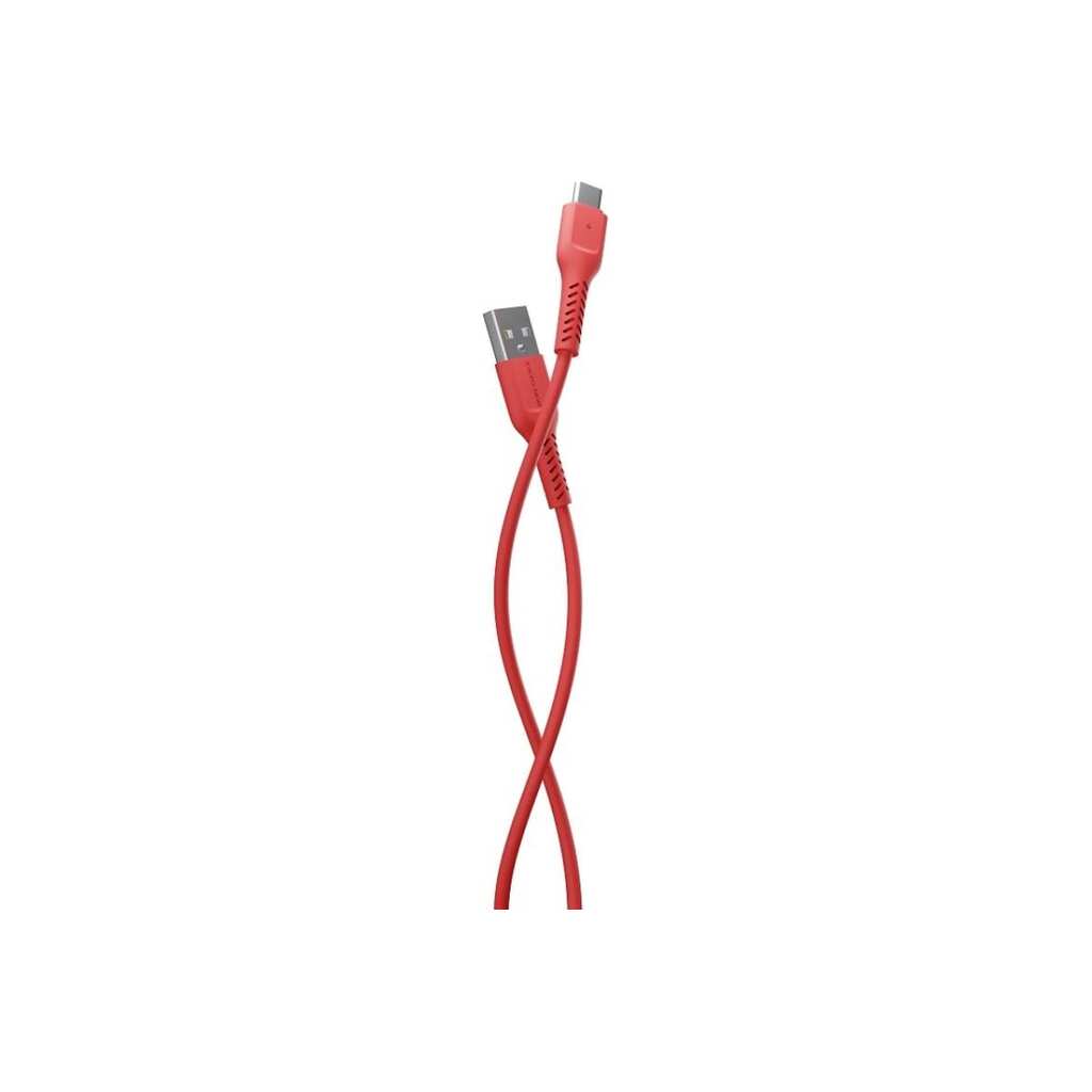 Дата-кабель More Choice USB 2.0A для Type-C TPE 1м K16a Red