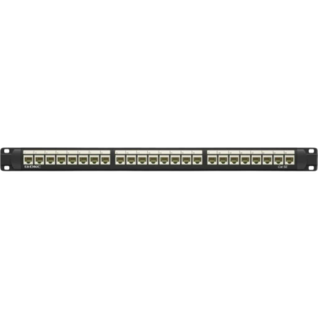 Патч-панель DKC 19",1u,cat5e, 24 модуля rj45, неэкранированная RN5PPU24