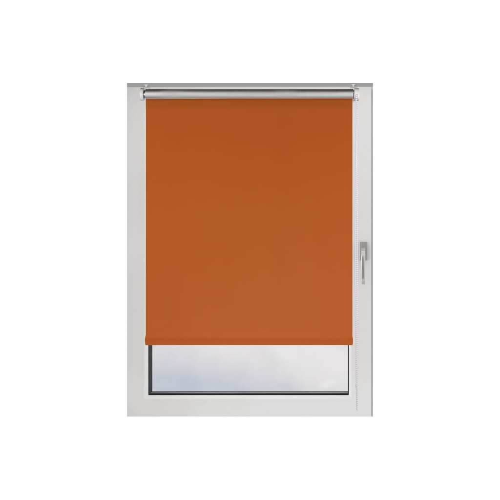 Рулонная штора PRAKTO BLACKOUT SILVER 65x160 см, оранжевый 9403219774