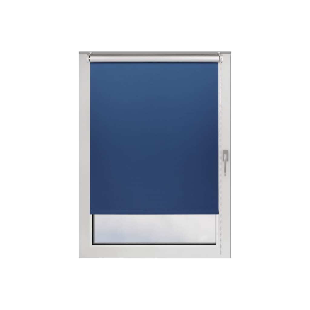 Рулонная штора PRAKTO BLACKOUT SILVER 90x160 см, синий 7208147