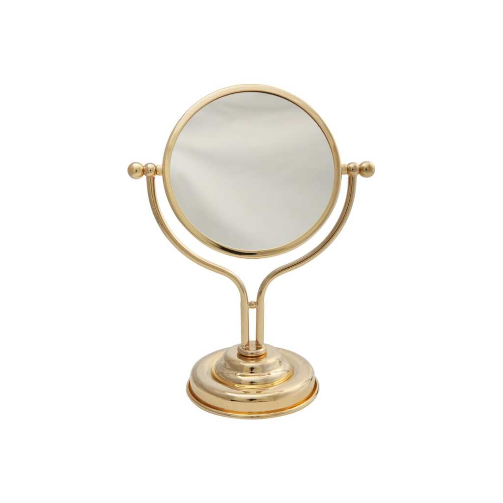 Оптическое зеркало Migliore MIRELLA настольное, D18 см, 2X, золото 17321