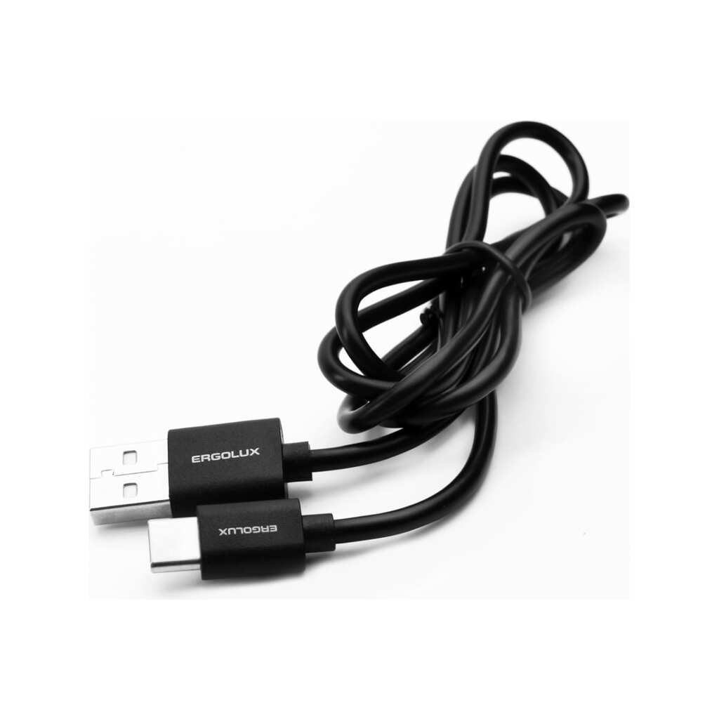 Кабель Ergolux Промо USB - Type-C 2А 1м Black ELX-CDC02P-C02 15089