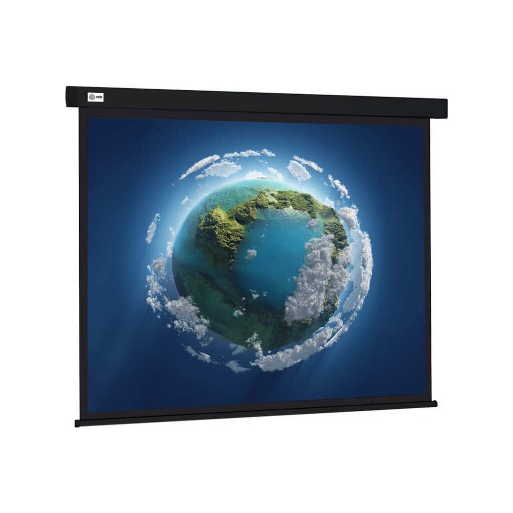 Настенно-потолочный рулонный экран CACTUS 127x127 см Wallscreen CS-PSW-127x127-BK 1:1 черный 1678298