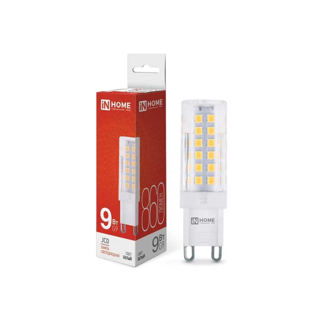 Светодиодная лампа IN HOME LED-JCD 9Вт 230В G9 4000К 860Лм 4690612036380