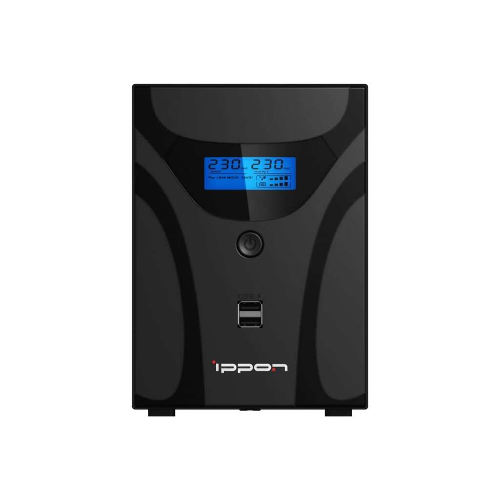 Источник бесперебойного питания Smart Power Pro II Euro IPPON 2200 1200Вт 2200ВА черный 1029746