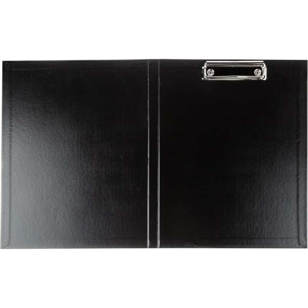 Папка-планшет для бумаг Attache Economy А4, с верхней створкой, бумвинил, черный 1685800