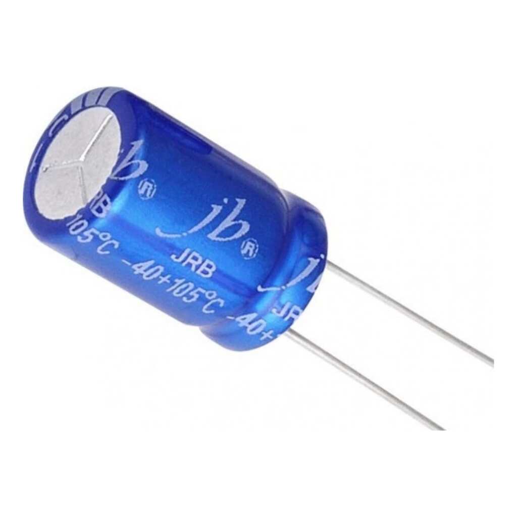 Электролитический конденсатор JB Capacitors 470мкФ, 50В, 105C, 10x20мм JRB1H471M05001000200000B-24