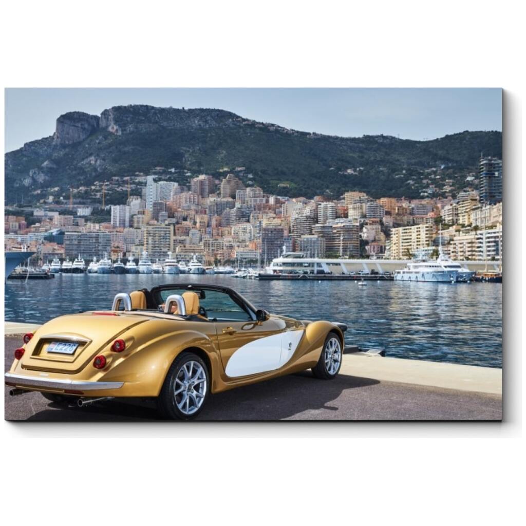 Картина Picsis Золотой кабриолет на пристани, 660x430x40 мм 5464-10162271