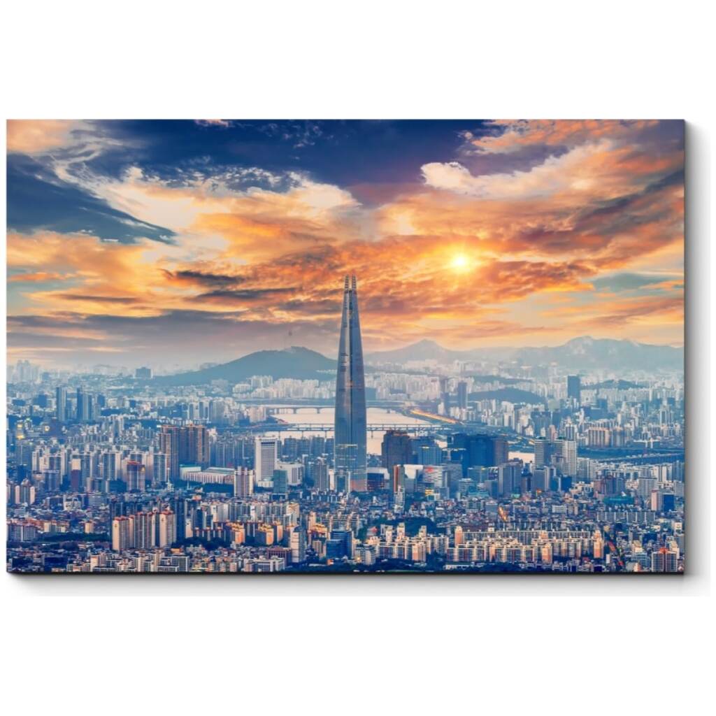 Картина Picsis Величественный Сеул в лучах солнца 660x430x40 510-10314706