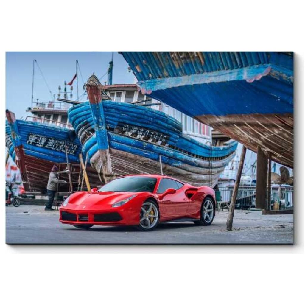 Картина Picsis Ferrari 488GTB 660x430x40 мм 5416-10963692