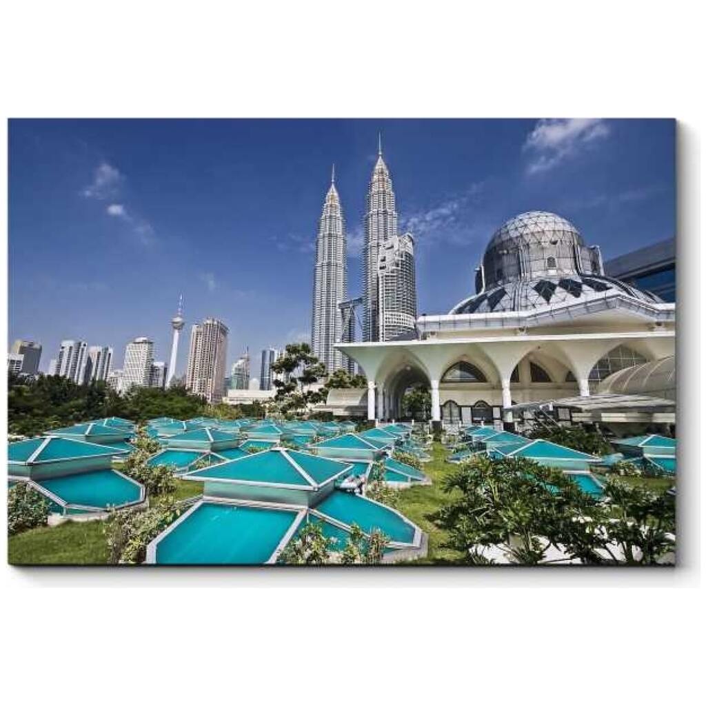 Картина Picsis Башни-близнецы в центре Куала-Лумпур 660x430x40 мм 4088-9908219