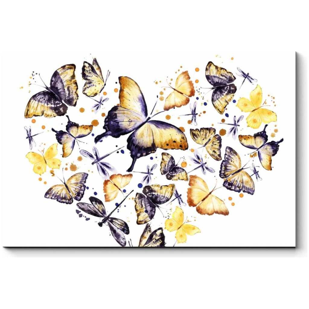 Картина Picsis Винтажные бабочки 660x430x40 мм 866-10445175