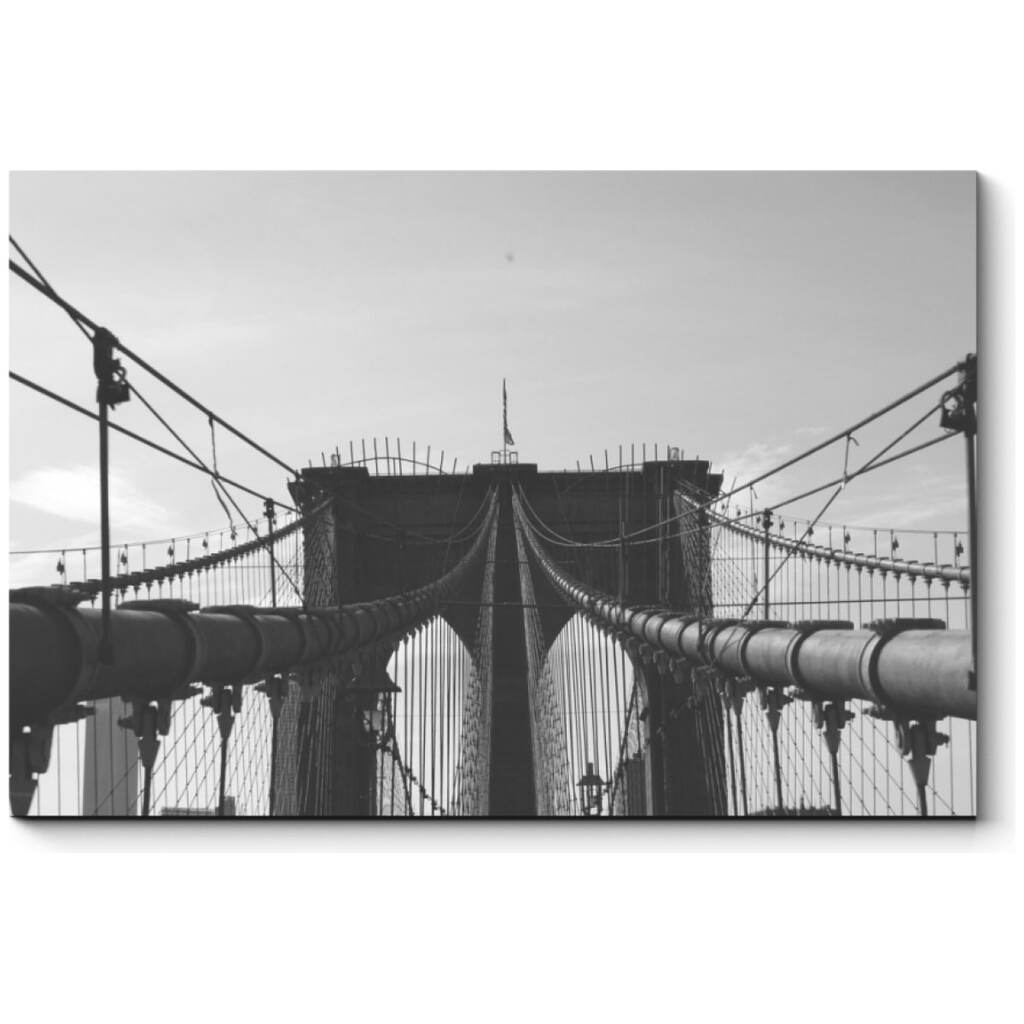 Картина Picsis Линии черно-белого моста, 660x430x40 мм 6276-13210985