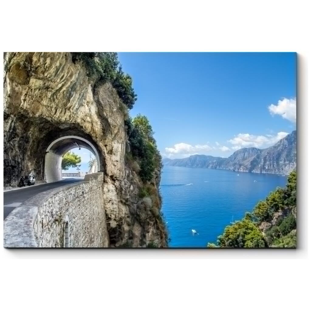 Картина Picsis Тоннель на побережье Италии, 660x430x40 мм 3283-10831061