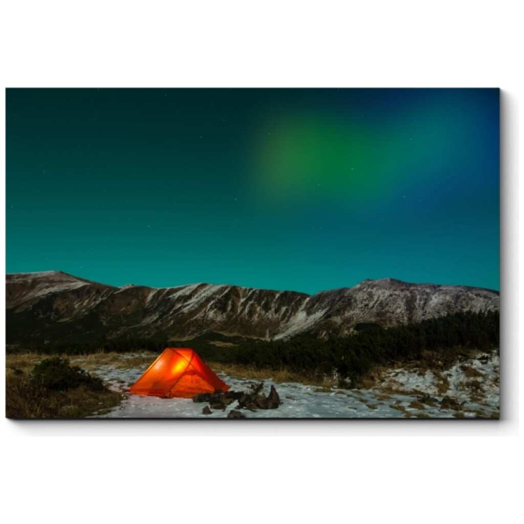 Картина Picsis Палатка под северным небом 660x430x40 мм 3413-9947513