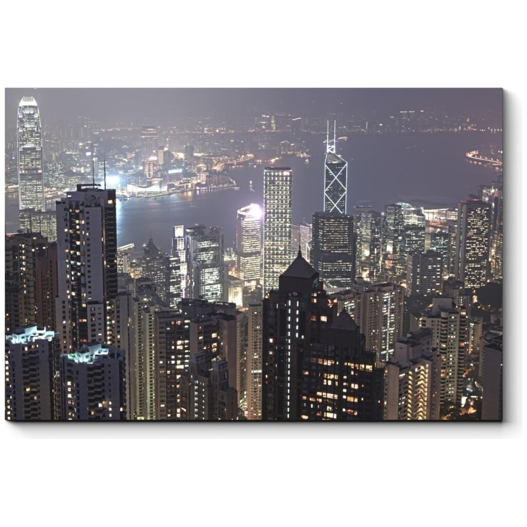 Картина Picsis Ночные огни города 660x430x40 мм 4366-10197507