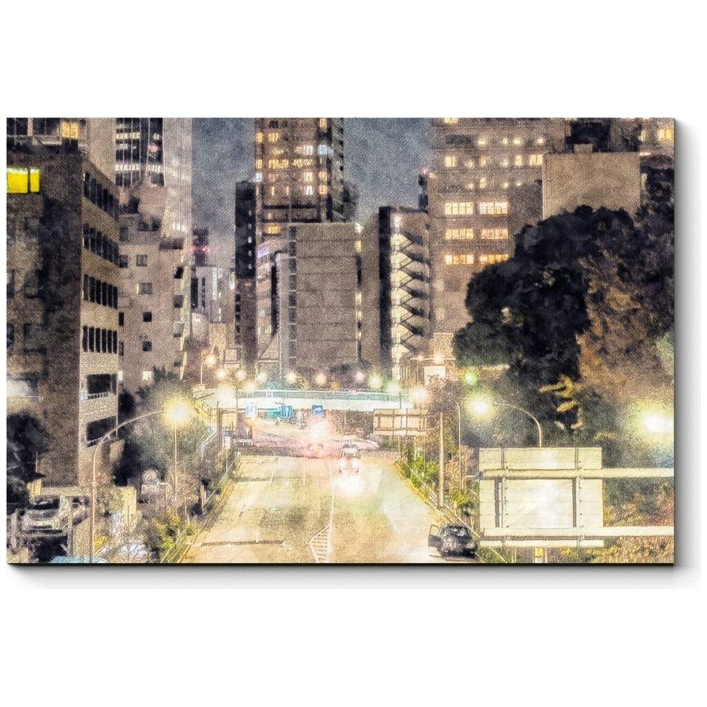 Картина Picsis Небоскребы в Токио 660x430x40 мм 620-10373551