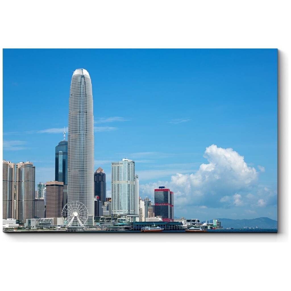 Картина Picsis Небоскребы Гонконга 660x430x40 мм 4355-10194681