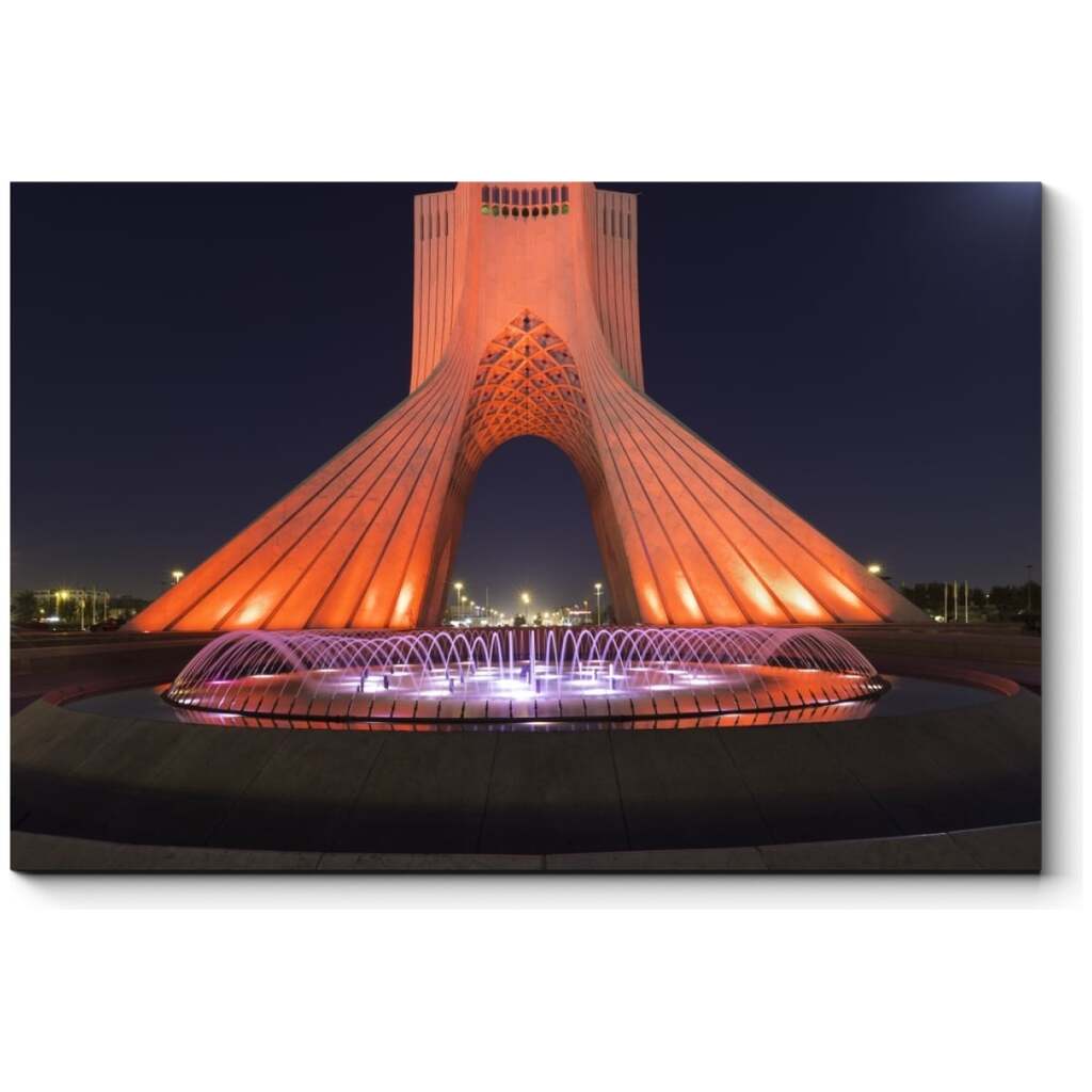Картина Picsis Ночной вид на башню свободы в Тегеране 660x430x40 мм 5098-10222771