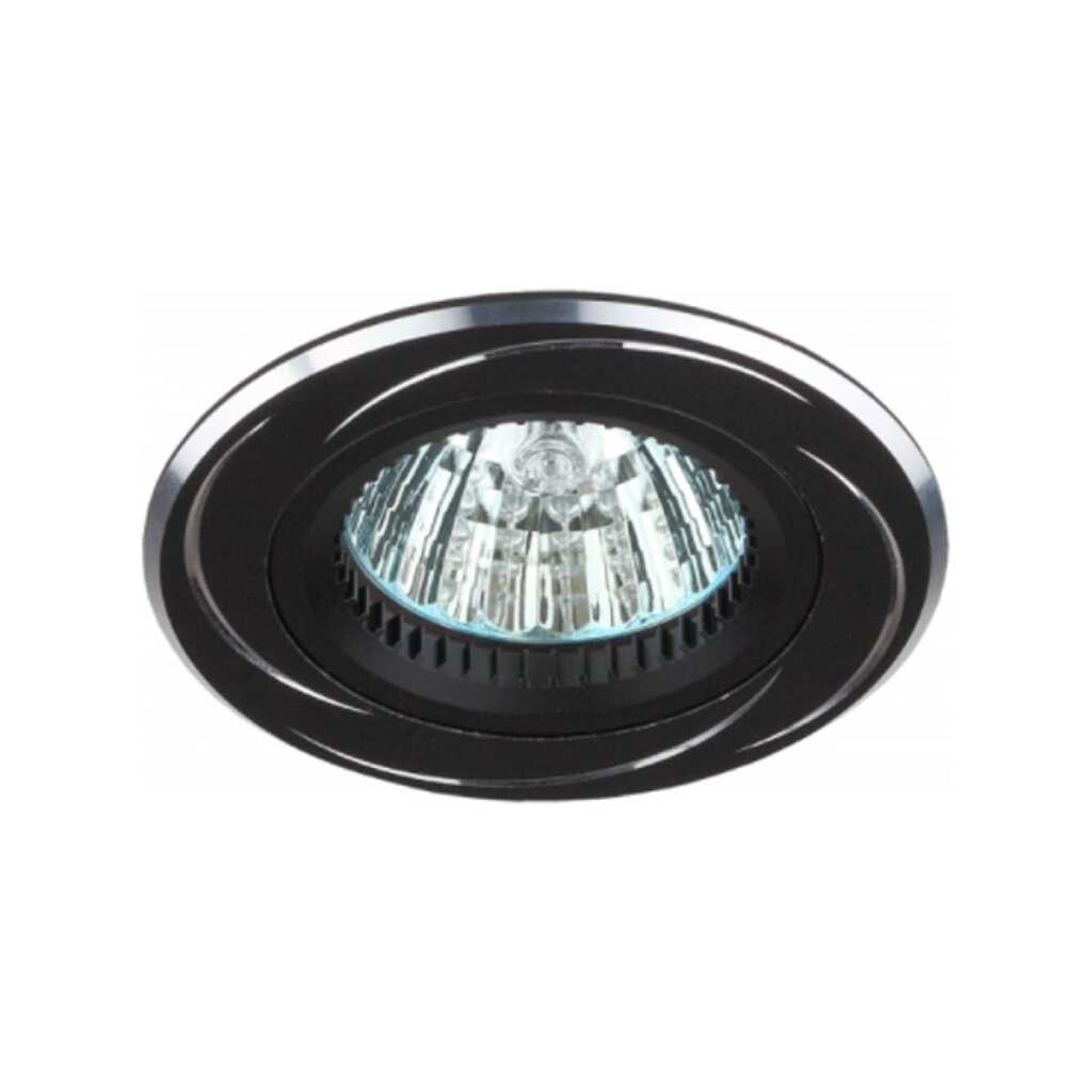 Штампованный поворотный светильник ЭРА KL34 AL/BK/1 MR16,12V, 50W Б0049558 ERA