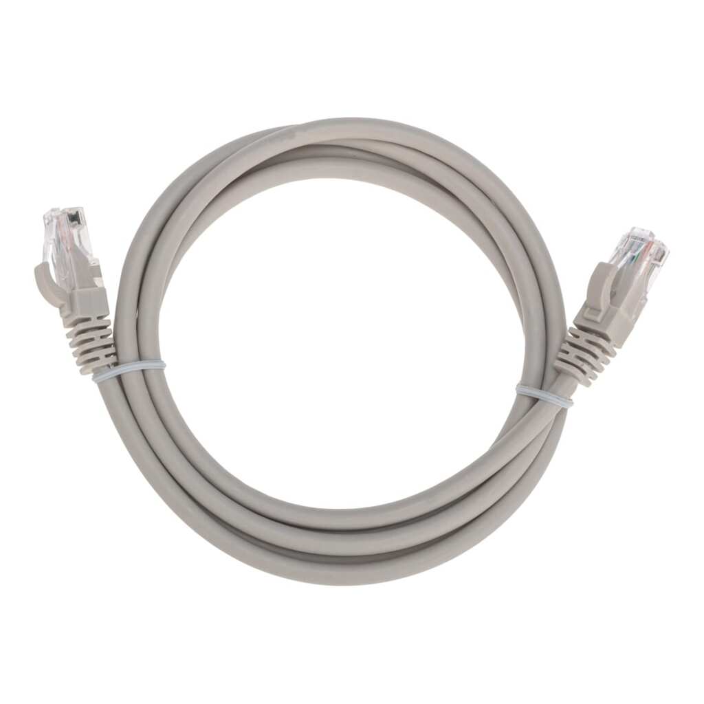 Патч-корд REXANT u/utp cat 6, rj45-rj45, 26awg, lszh, серый, 1.5м 02-0290-105