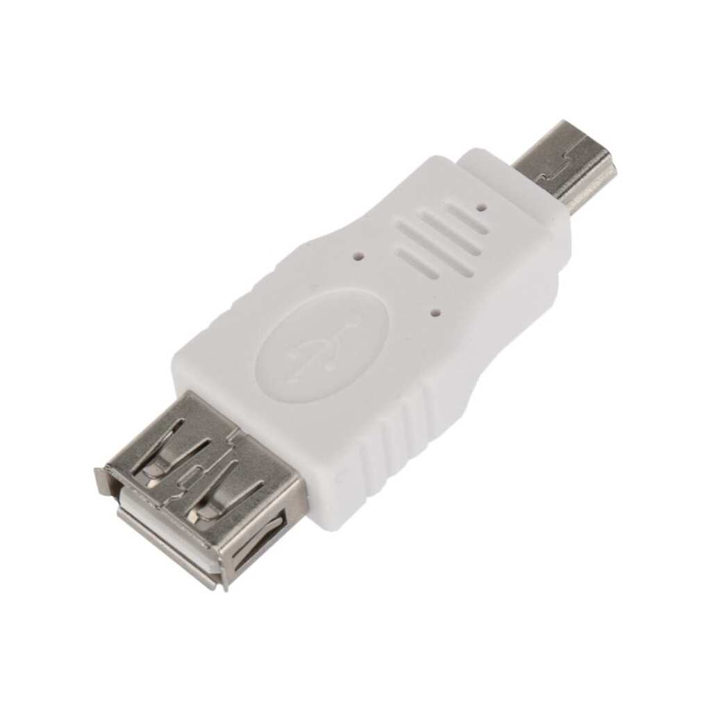 Переходник REXANT USB (гнездо USB-A - штекер mini USB), 1 штука 06-0191-A