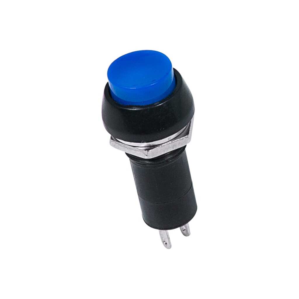 Выключатель-кнопка REXANT 250v 1а (2с) on-off синяя (pbs-11а) 36-3031