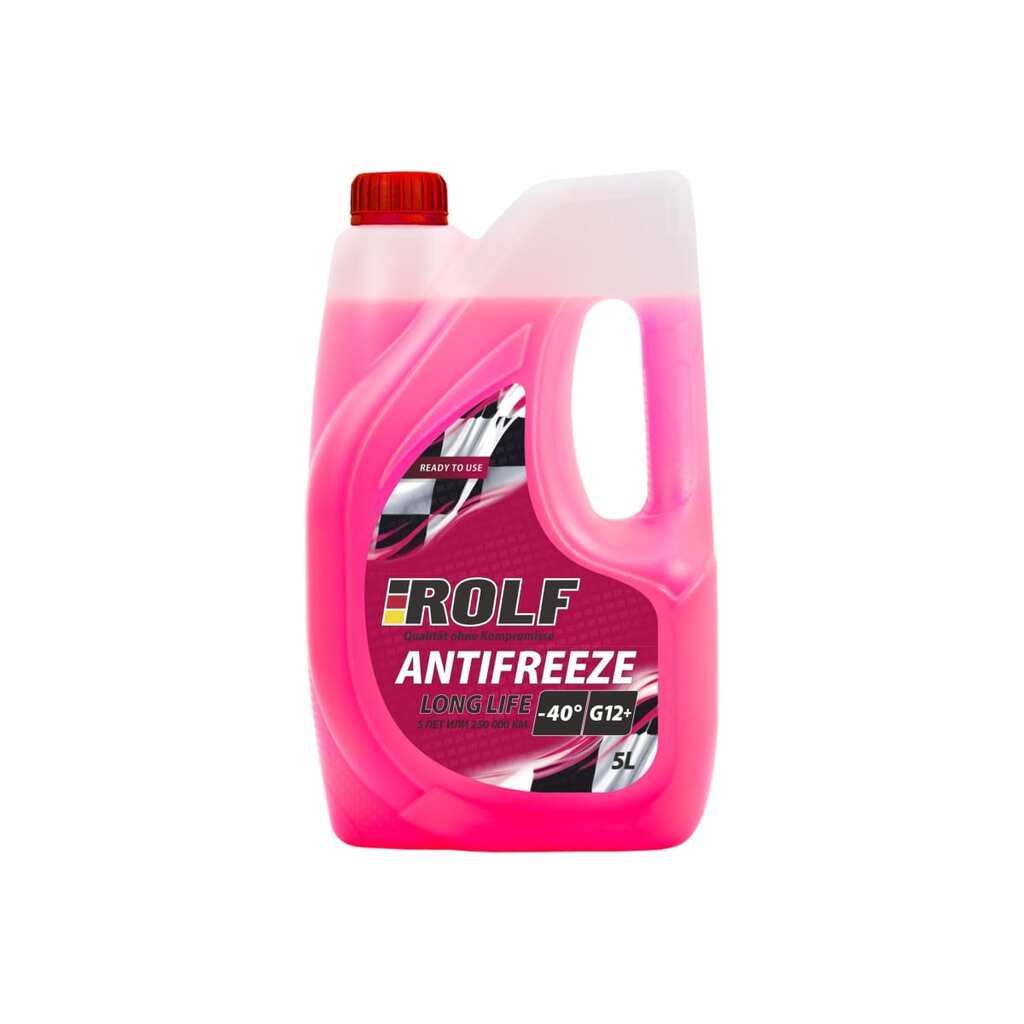 Антифриз Rolf antifreeze g12+ red, красный 5 л, карбоксилатный 70012