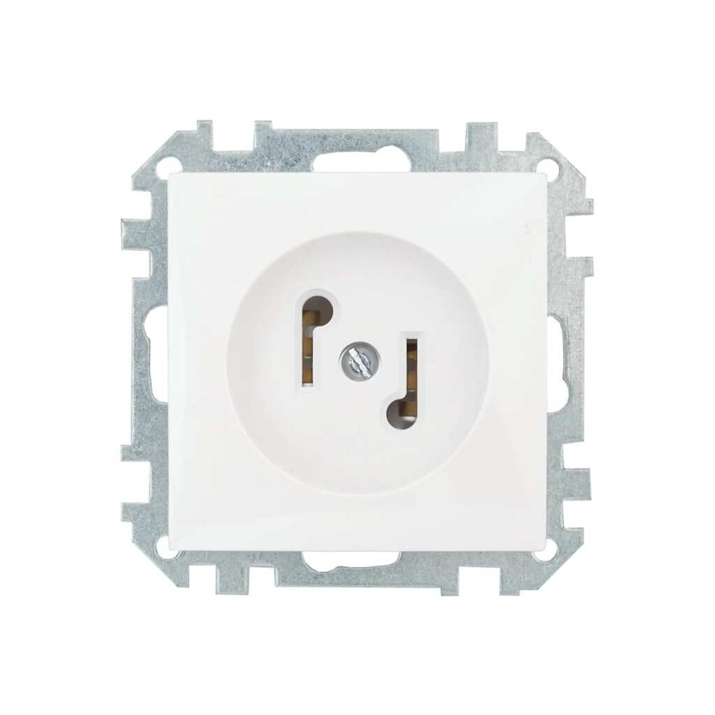 Розетка Bylectrica абонентская, для сети проводного вещания, скрытая установка, серия СТИЛЬ, белый, АРС-005