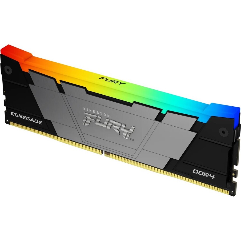 Память DIMM DDR4 16Gb PC25600 3200MHz CL16 1.2В Kingston FURY Beast Renegade RGB (KF432C16RB12A/16)