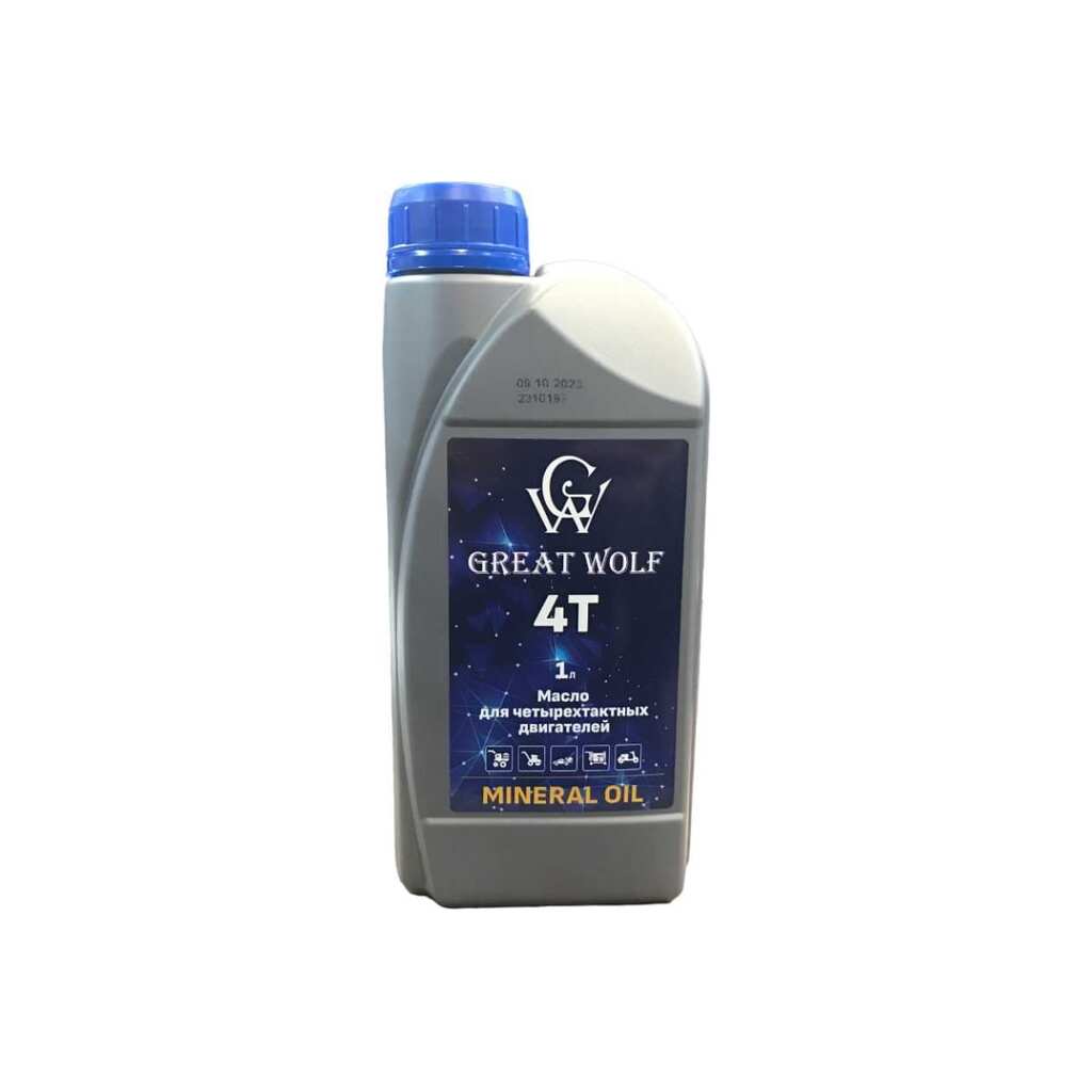 Масло для четырехтактных двигателей 4T Mineral Oil 1 л Great Wolf GWM-T4/1