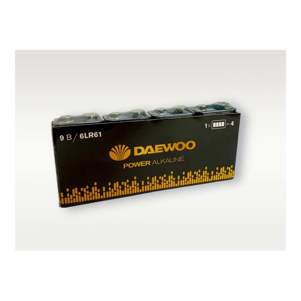 Алкалиновая батарейка DAEWOO 6LR61 Power Alkaline Pack-4 5046559