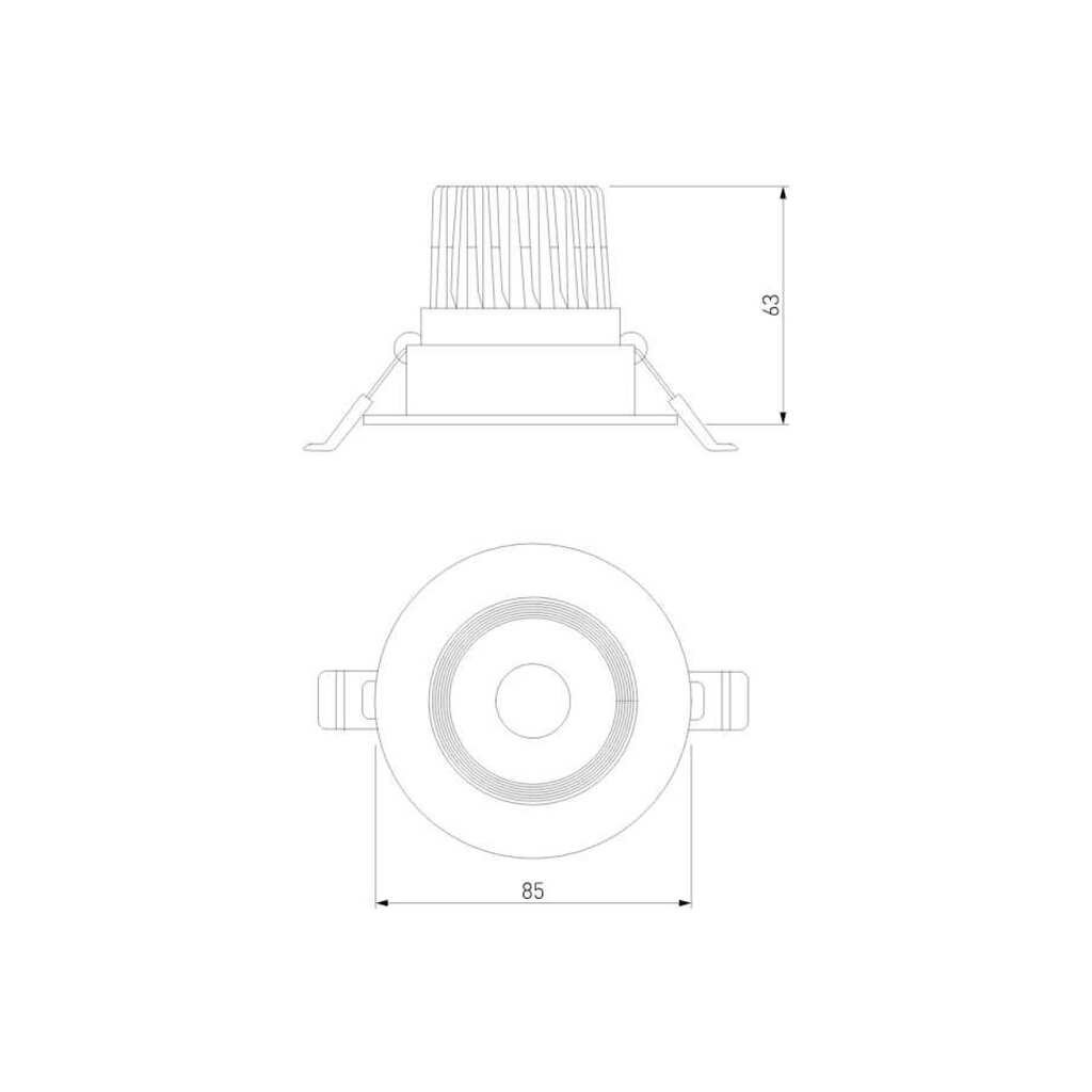 Встраиваемый светодиодный светильник Elektrostandard even белый 25094/led a065458