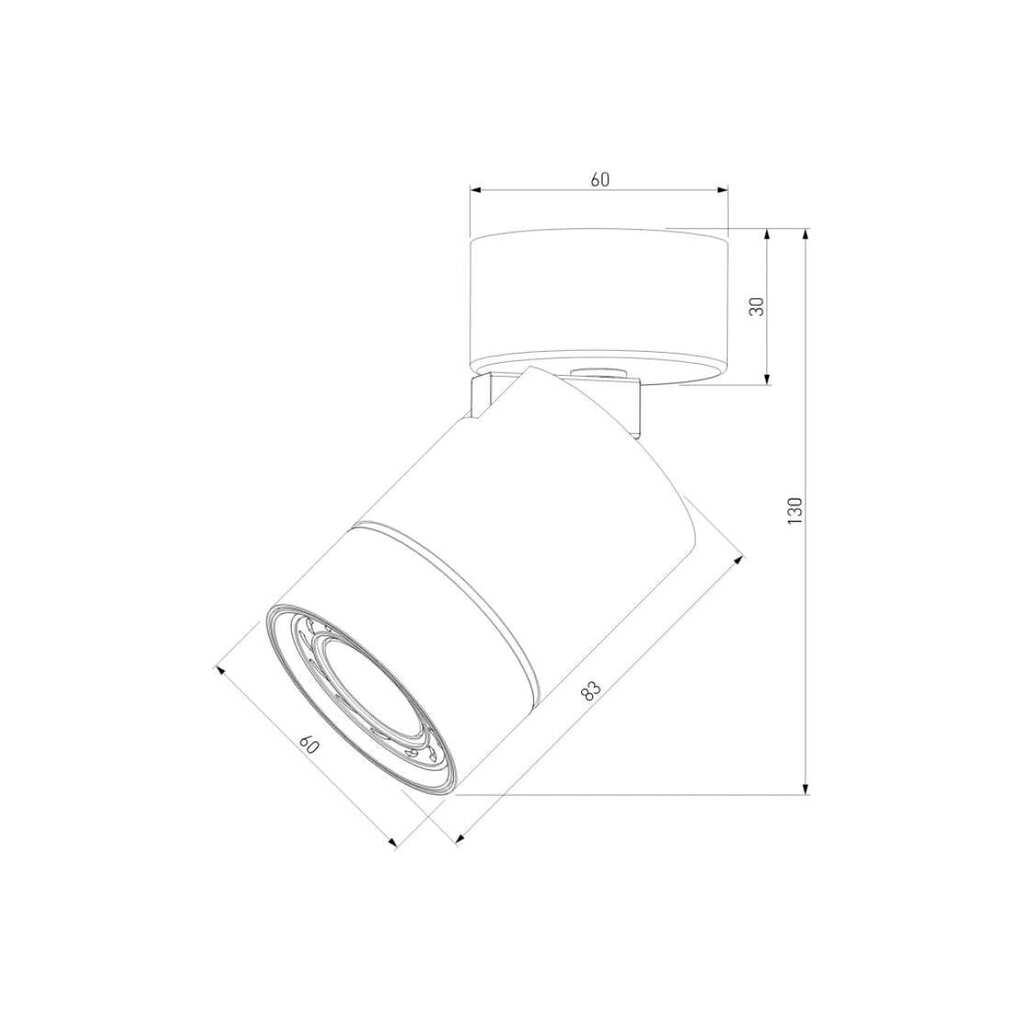 Накладной cветильник Elektrostandard niro белый 25013/01 a065462