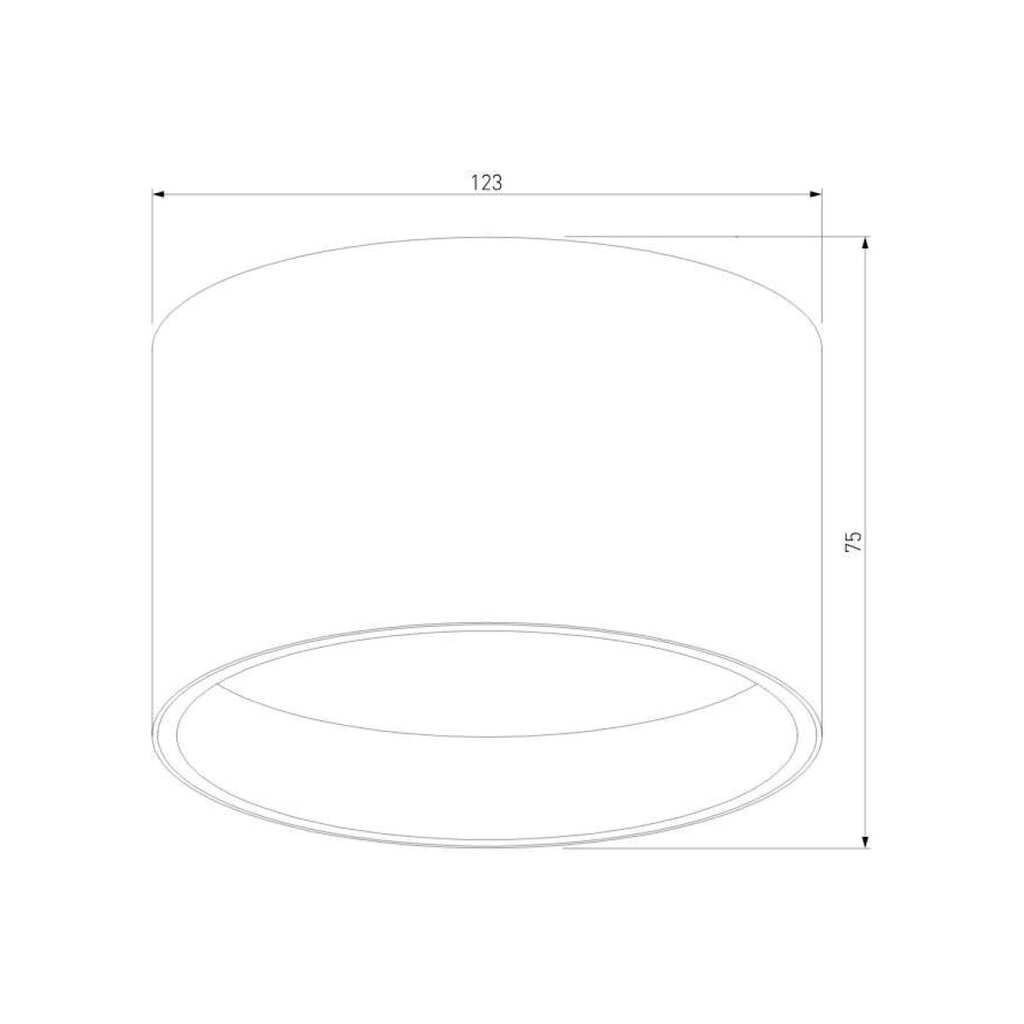 Потолочный светодиодный светильник Elektrostandard banti 13w 3000k черный 25123/led a063929