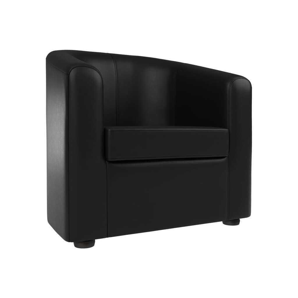 Кресло Лига диванов Норден полностью экокожа черная 109067