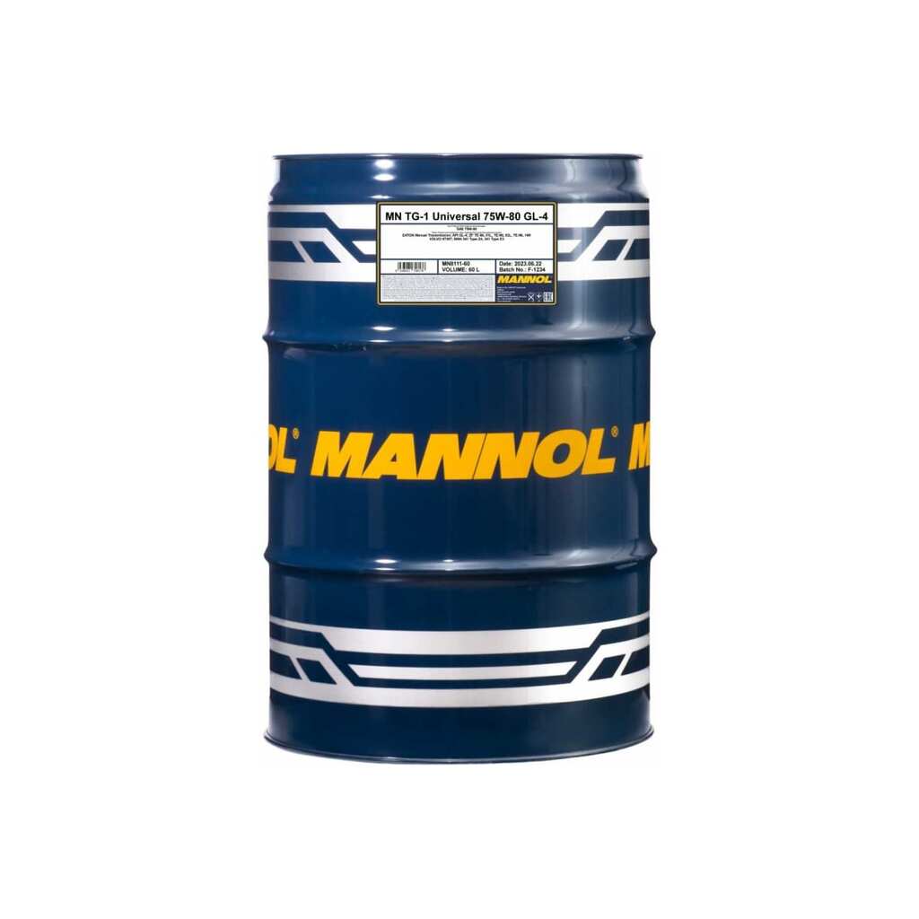 Трансмиссионное масло MANNOL TG-1 UNIVERSAL 75W-80, 60 л, синтетическое 3078